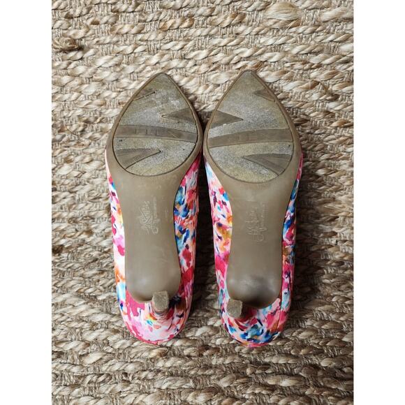 LifeStride Multicolor Floral Heels Pumps Spring Summer Wedding Size 7.5 M - Picture 10 of 11